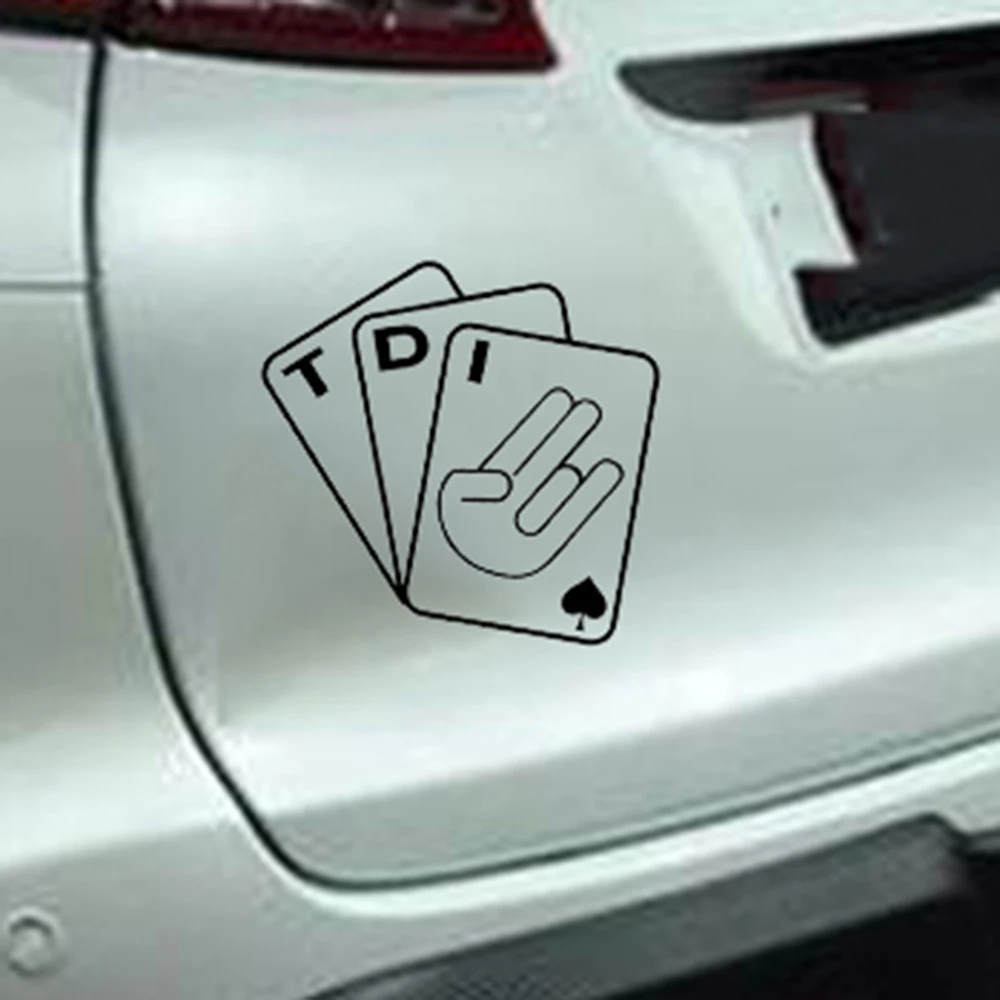 Poker Tdi Anpassung Aufkleber Schockierend Auto Aufkleber Diesel Dekorative  Bumper Sticker - Car Stickers - AliExpress