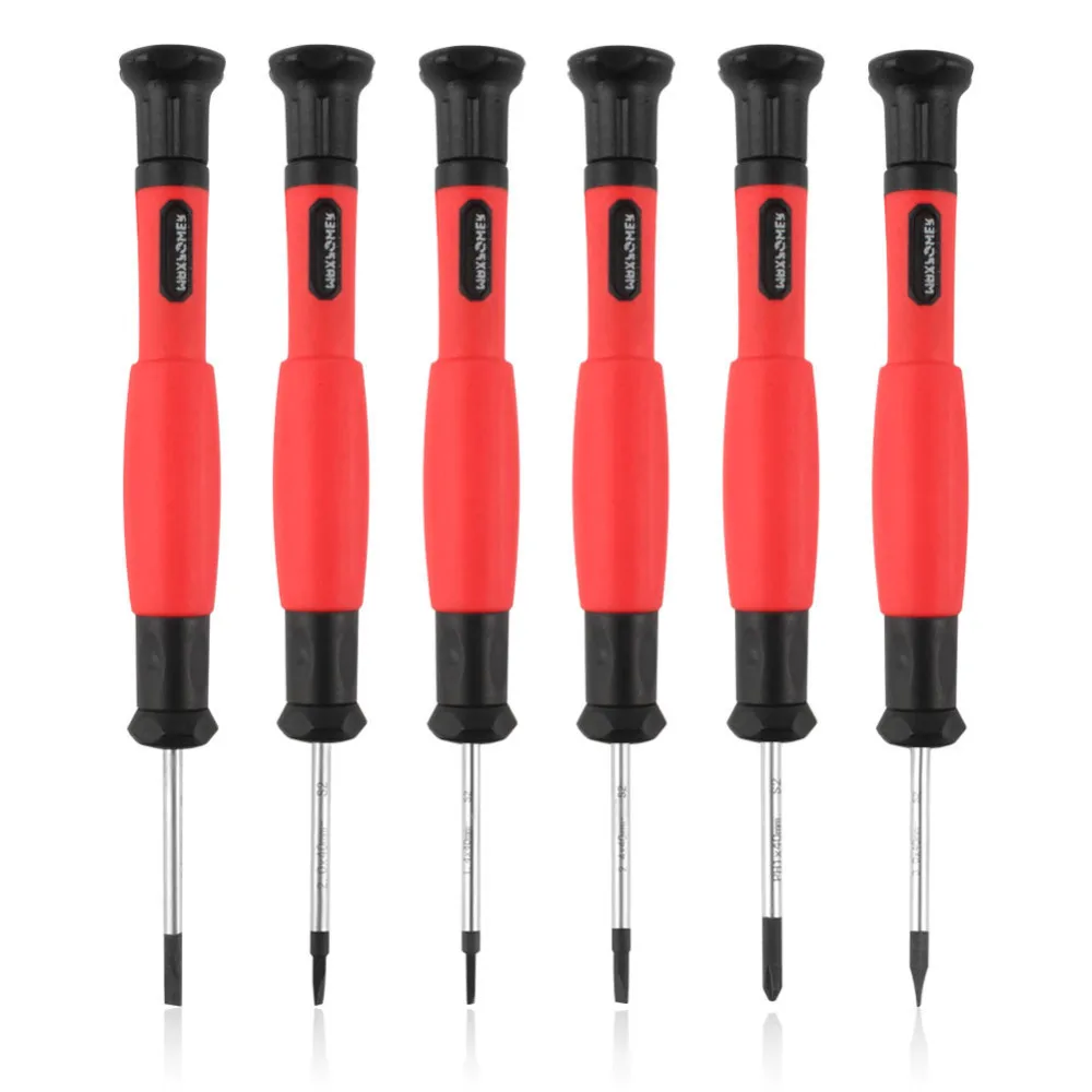 

6pcs Mini Multi-Function Magnetic Precision Screwdriver Set Hands Tools Phillips Slotted Torx Screwdrivers For Home Repair