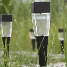 Открытый Солнечный газон свет водостойкий наземный сад свет Сенсорное обнаружение в ночное время для авто свет на патио с Бур с фиксатором для ножки