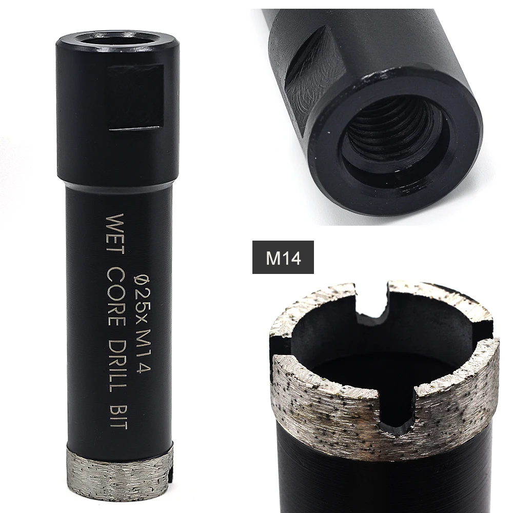 Arbor M14 Diameter 25mm Wet Core Drill Bit For Stone Marble Granite