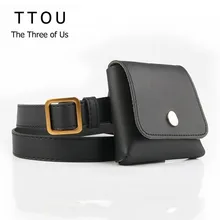 TTOU женская модная квадратная поясная сумка из искусственной кожи однотонная поясная сумка женская повседневная поясная сумка мини поясная сумка для девочек