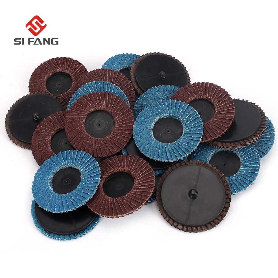 R Type Quick Change Lock Sanding Disc for Die Grinder Removing Paint Rust 10 Pack 3inch Strip /& Clean Abrasives Roloc Discs with 1Pc Roloc Disc Pad