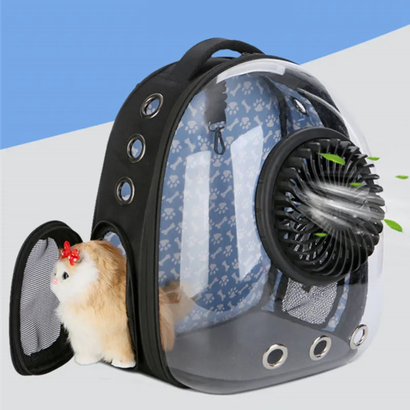 

Space Capsule Pet Carrier Breathable cat Backpack Dog Electric Fan Outside Travel Bag Portable space bag For Big Pets CW255