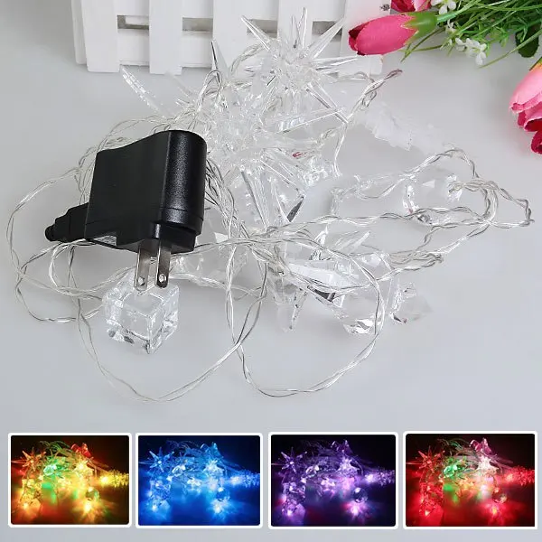 

Christmas Tree Decorations Living Room Decoration AC110-240V 3.9M Transparent USB LED Colorful Light String
