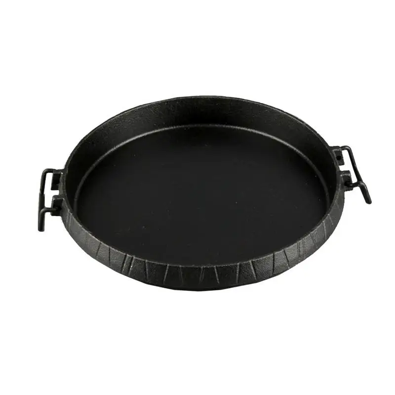 

Cast Iron Baking Tray Induction Cooker Household Non-Stick BBQ Pot Maifanstone Barbecue Tray Round Multifunctional Frying Pan