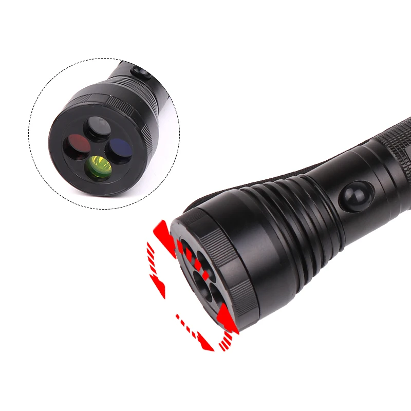 XANES 1272 XPE светодиодный фонарик с 3 режимами 360 вращающимися линзами, четыре цвета, алюминиевый сплав, светодиодный фонарик, 18650 Аккумулятор, для улицы, кемпинга