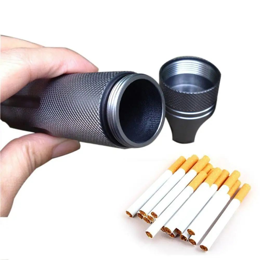 

Outdoor Strong CNC Waterproof Emergency First Aid Kits Safety Survival Pill Bottle Aluminium Camping EDC Tank Box for Cigarettes