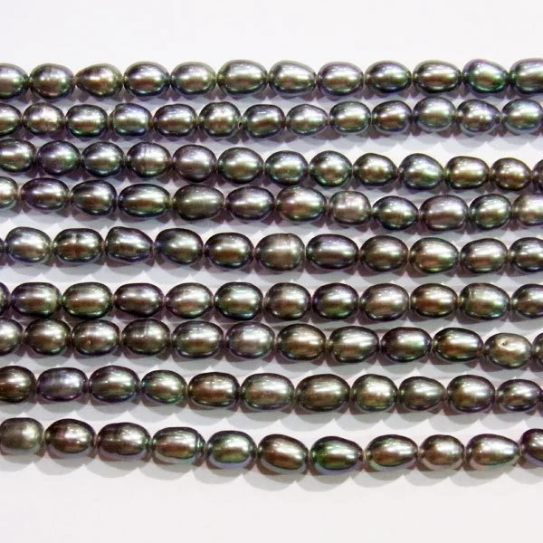 

Beautiful of 6-7mm Black Pearl Beads Approx 54Pcs