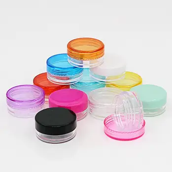 

2000pcs 3ml / 5ml Small Round Bottle Jars, Mini Empty Plastic Nail Art Storage Cosmetic Packaging Containers fashion