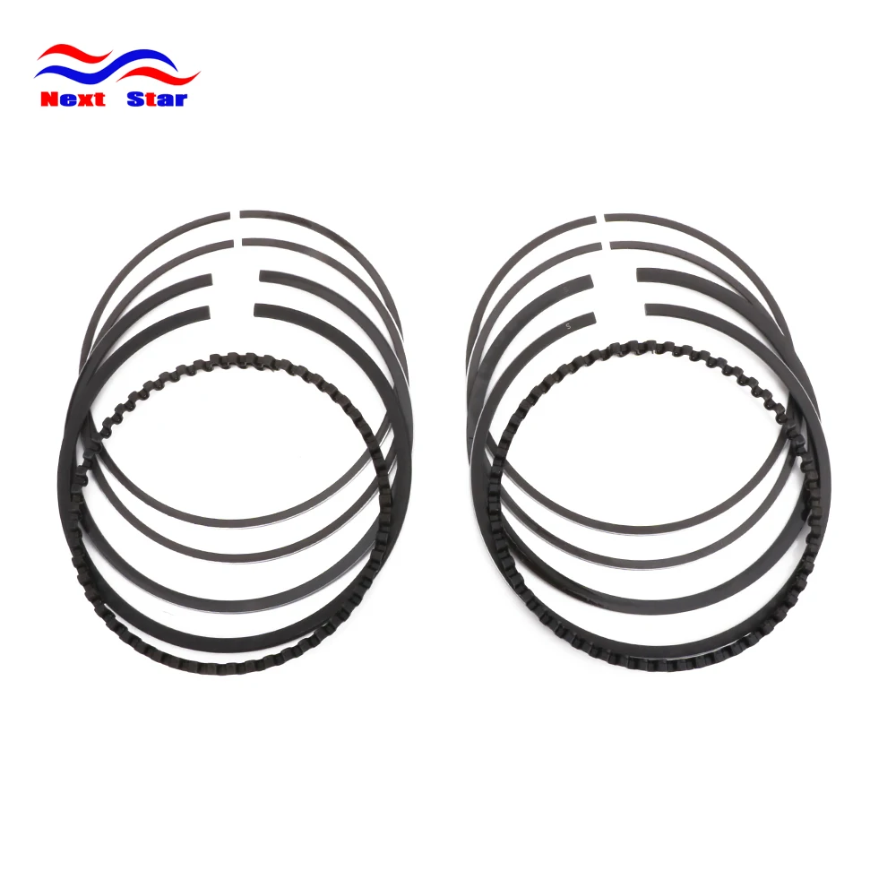Motorcycle Black 3.498inch Chrome Steel Alloy Rings Piston Ring Set For