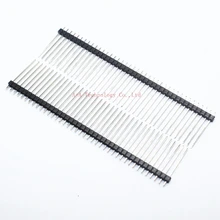 Cabeçote macho pçs/lote cm 1x40pin, fileira única macho 25mm 2.5mm 1*40p 2.54 cm conector de tira de cabeçote para arduino