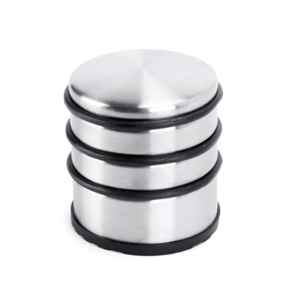 

Door Stop Wall Mounted Durable Stainless Steel Heavy Duty Metal Door Holder Doorstop with Rubber Ring for Wall Door Protection