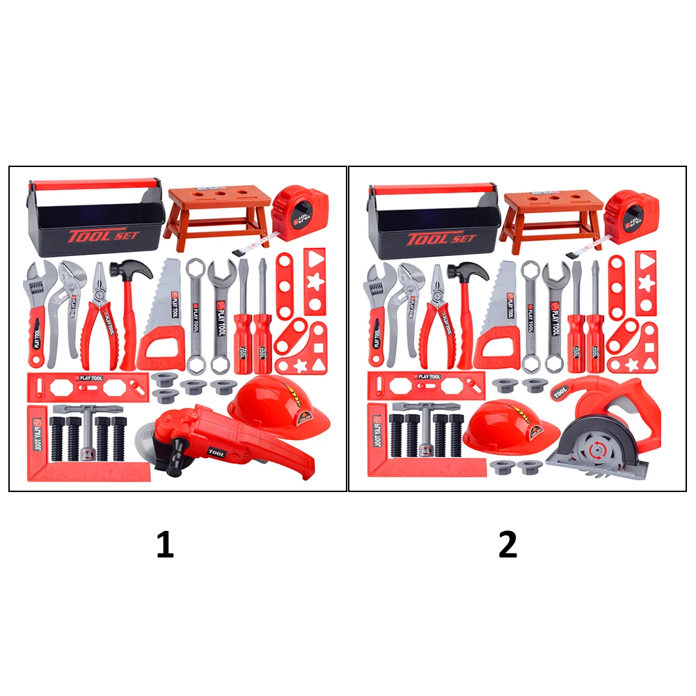 31 хранилище ПК набор в коробке Детские принадлежности комплект детской ролевой игры Моделирование ручной инструмент для ремонта молоток, ключ