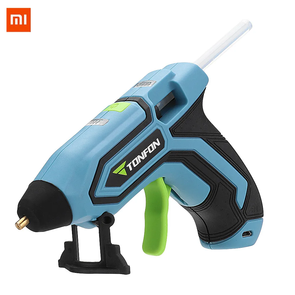 

XIAOMI Tonfon Original 3.6V Cordless Hot Glue Guns USB Rechargable Melt Glue Guns Kits with 10 Glue Sticks