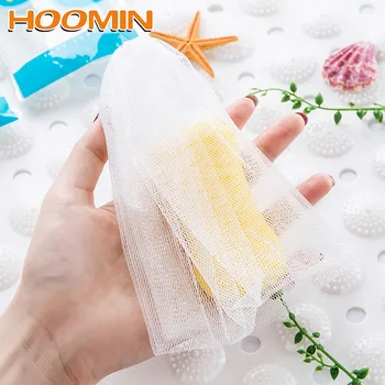 

HOOMIN 1 PC Bathroom Accessories Bath Shower Soap Blister Bubble Mesh Body Cleansing Nets Wash Face Soap Foaming Net