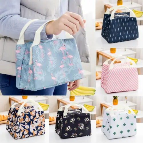 

2019 Cool Bag Lunch Box School Office Picnic Insulated Thermal Cooler Zip Carry Tote