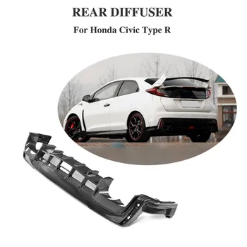 

Rear Bumper Lip Diffuser for Honda Civic 2017 2018 Type R Hatchback 4-Door Carbon Fiber Rear Bumper Apron Splitter Car Protector