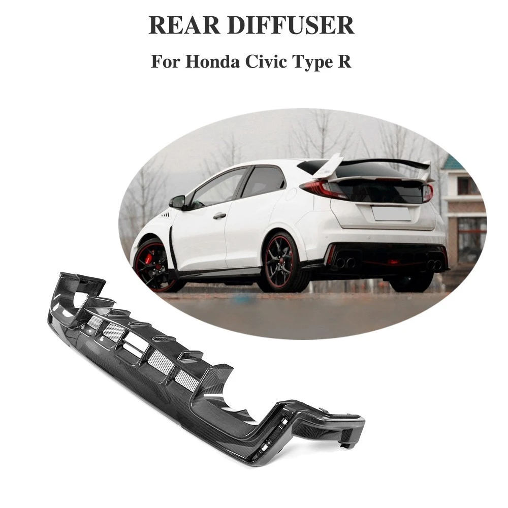 Rear Bumper Lip Diffuser for Honda Civic 2017 2018 Type R 
