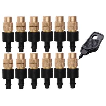 

Promotion! 12 Set Copper Adjustable Spray Nozzle Spray Atomization Copper Capillary Effect Take 47 Factory Adjustable 4x1cm