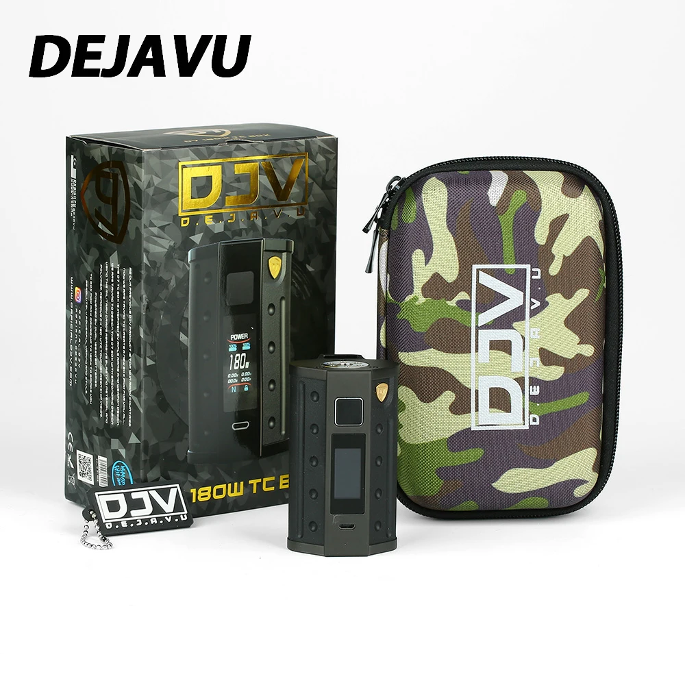 

New DEJAVU DJV D7 180W Touch Screen TC Box MOD HD Color Screen E-cigarette Mod with GX180 UTC Touchscreen Chip Vs DEJAVU RDTA