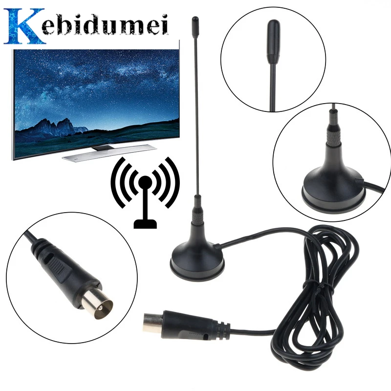 Kebidumei DVB-T2 Mini TV антенна 5DBi комнатная цифровая для DVB-T HD простая в установке |