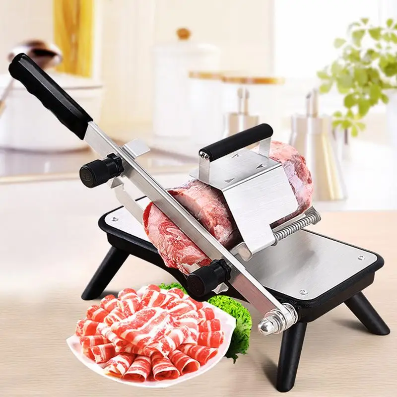 

Manual Mutton Roll Slicer Frozen Meat Cutting Machine Vegetable Mutton Rolls Cutter Household Beef Cutting Tool Meat Planer