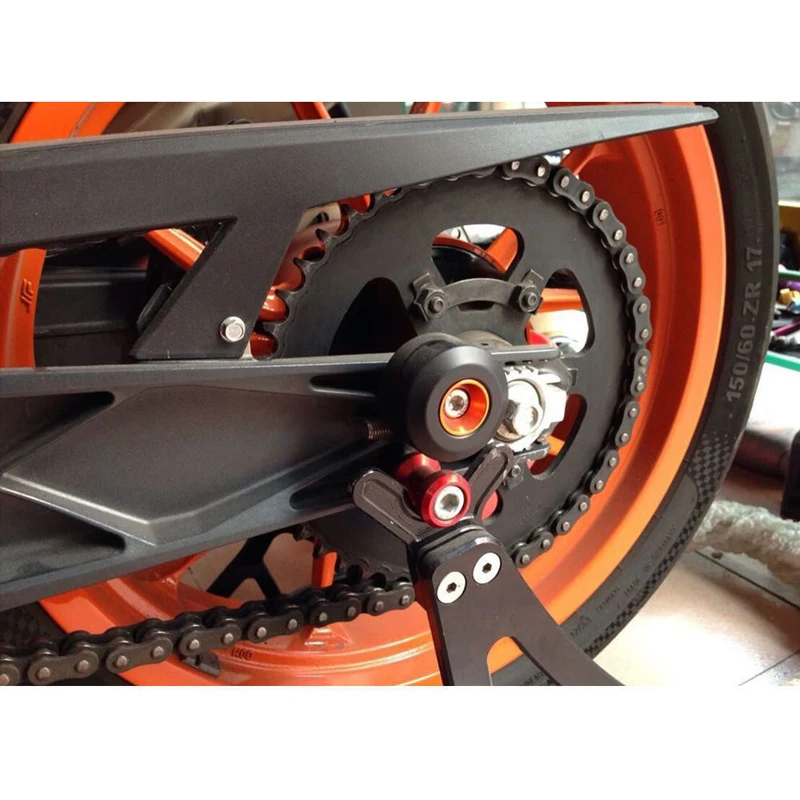 

Motorcycle Modification 4 Pcs Front&Rear Fork Wheels Frame Slider Crash Protectors Anti-drop Ball For KTM RC390 Duke