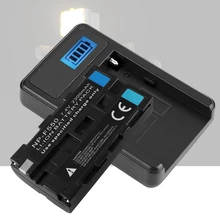 Прочный Пластик одно зарядное устройство ЖК-дисплей Дисплей для sony NP-F550 F960 F970 батареи с ЖК-дисплей Экран Дисплей
