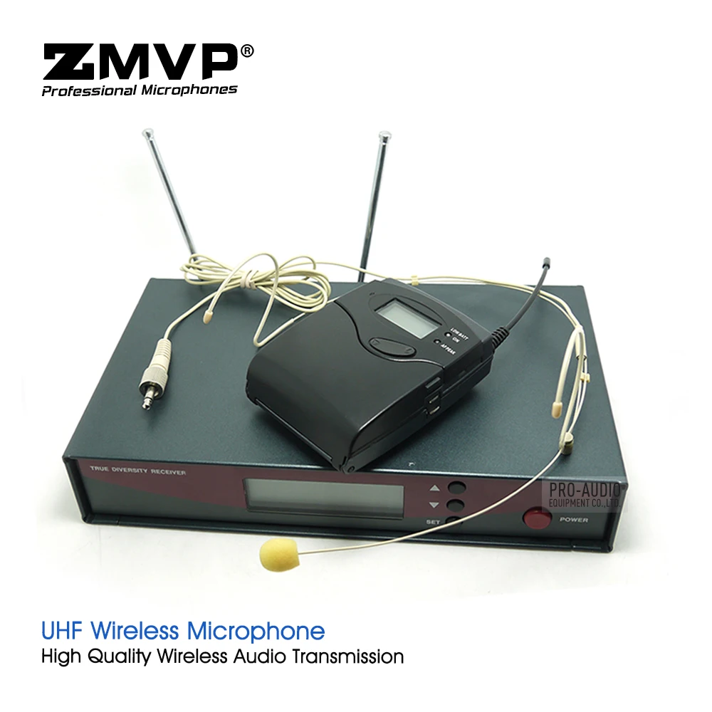 

Professional EW122G2 UHF Wireless Microphone Karaoke System with EW100G2 Cordless Bodypack Transmitter Headset Headworn Mic Mike