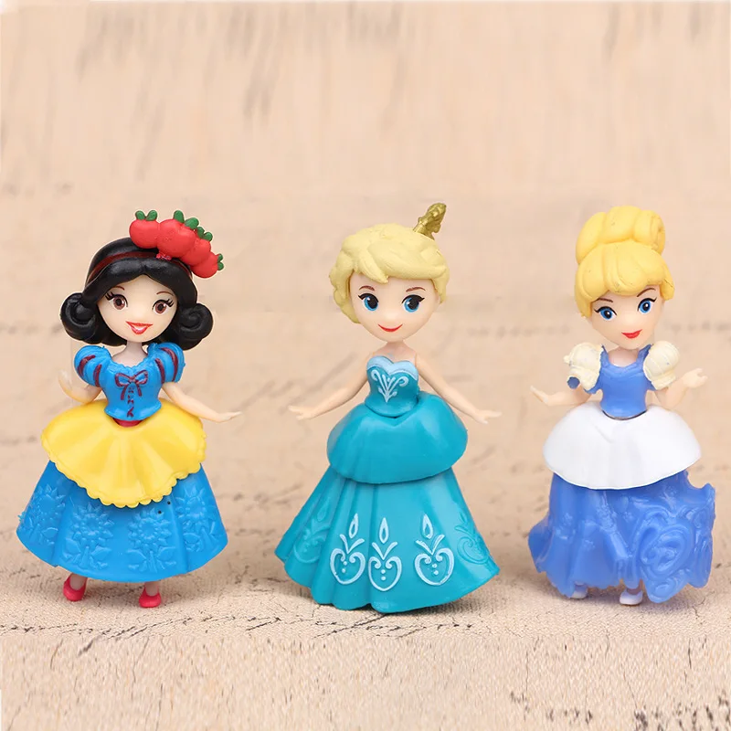 Disney Frozen Elsa Kids Personalized Gifts Snow Princess Belle Cinderella Car Doll Vinyl Girl Action Figures Toys for Children Disney Frozen Elsa Kids Personalized Gifts Snow Princess Belle Cinderella Car Doll Vinyl Girl Action Figures Toys for Children