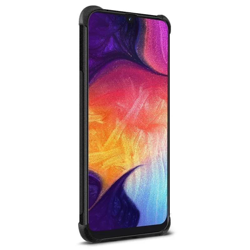 IMAK sfor Samsung A50 Case Shock-Resistant Shockproof Soft TPU Back Cover Case for Samsung Galaxy A50