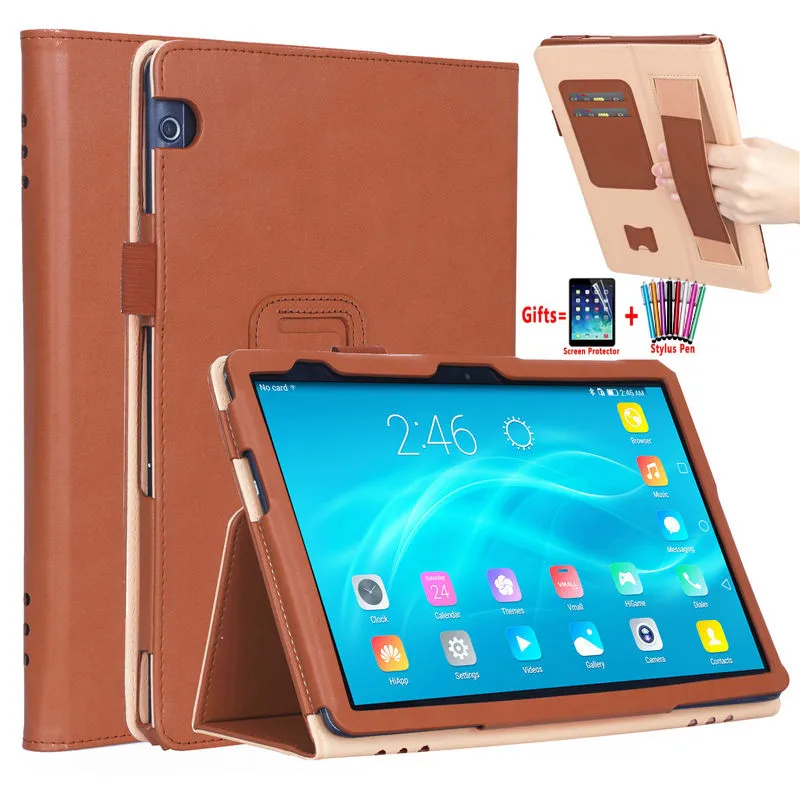 

Luxury Stand Case For Huawei MediaPad T5 10 AGS2-W09 AGS2-L09 AGS2-L03 AGS2-W19 10.1" Tablet with hand Holder Cover Funda + Flim