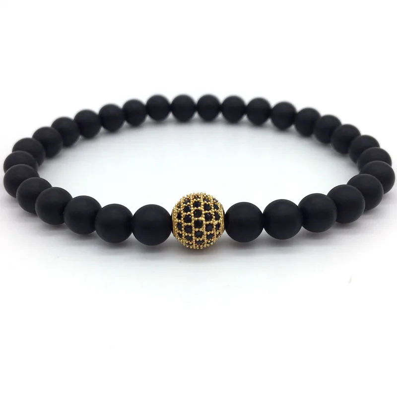 

Fashion 2019 Men Women Charm Bracelet Classic 8mm Disco Ball Bead Strand Bracelet For Male Female Jewelry Gift