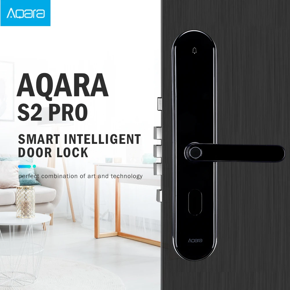 Aqara S2 Pro умный дверной замок Интеллектуальный Пароль отпечаток пальца ключ разблокировка приложение в режиме реального времени монитор Блокировка конфиденциальности Mi Home