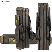 На открытом воздухе 3 Слои сумки для рыбалки, рост: 80 см, 90 см, 100 см 120 см Водонепроницаемый рыболовные снасти мешок 2 Слои Удочка Для Рыбалки Сумка для хранения Полюс сумки