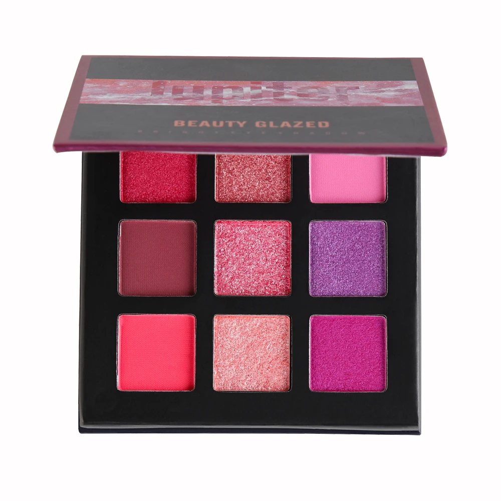 Тени Beauty Glazed Сияющие пигментированные для макияжа палитра из 9 цветов макияжа| |