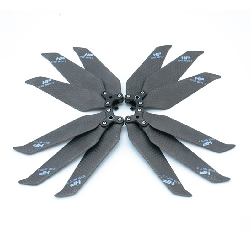 

4PCS Hobbyporter 8743F Carbon Fiber 3-blade Foldable Propeller Props for DJI Mavic 2 Pro/Zoom RC Drone