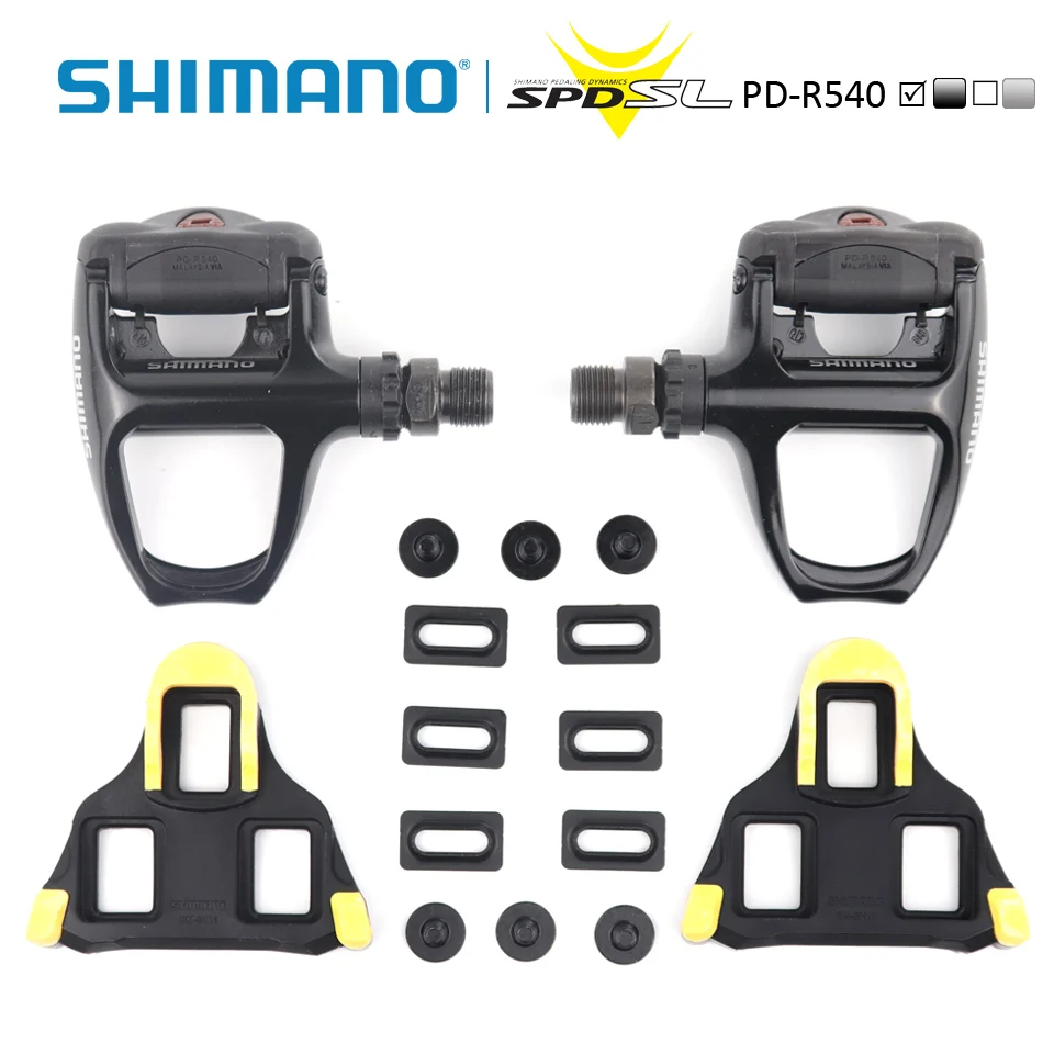 Shimano PD R540 педали самоблокирующиеся Spd spd sl велосипед racer педаль черного и