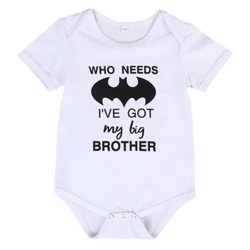 

Fashion Batman Newborn Baby Boy Girl Bodysuit Jumpsuit Clothes Baby Boy Girl Clothes 2019 Summer Cotton Cute O-neck Short Sleeve