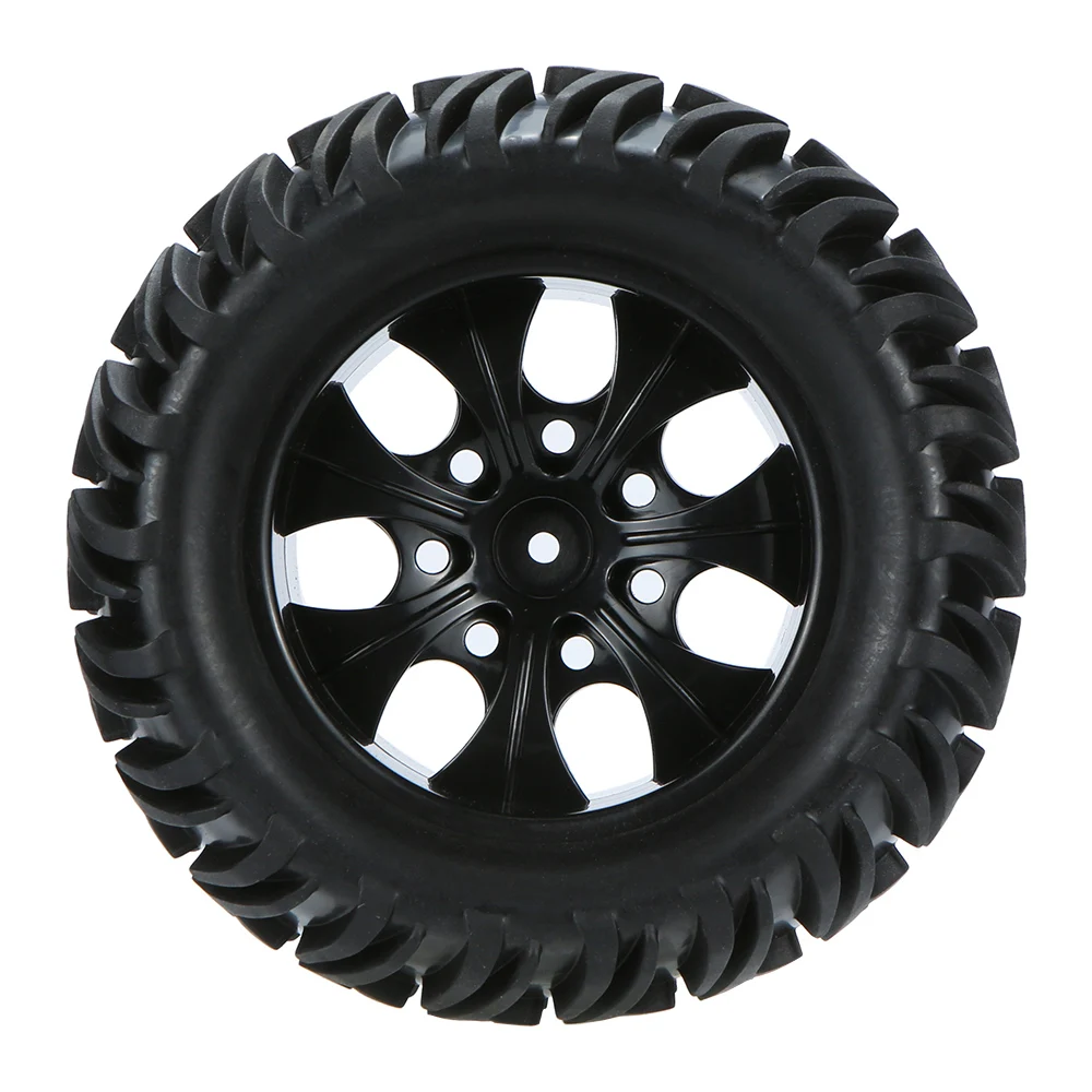 4 шт. черный обод колеса и шина для 1/10 HSP 94111 94188 аксессуары Monster Truck|Детали