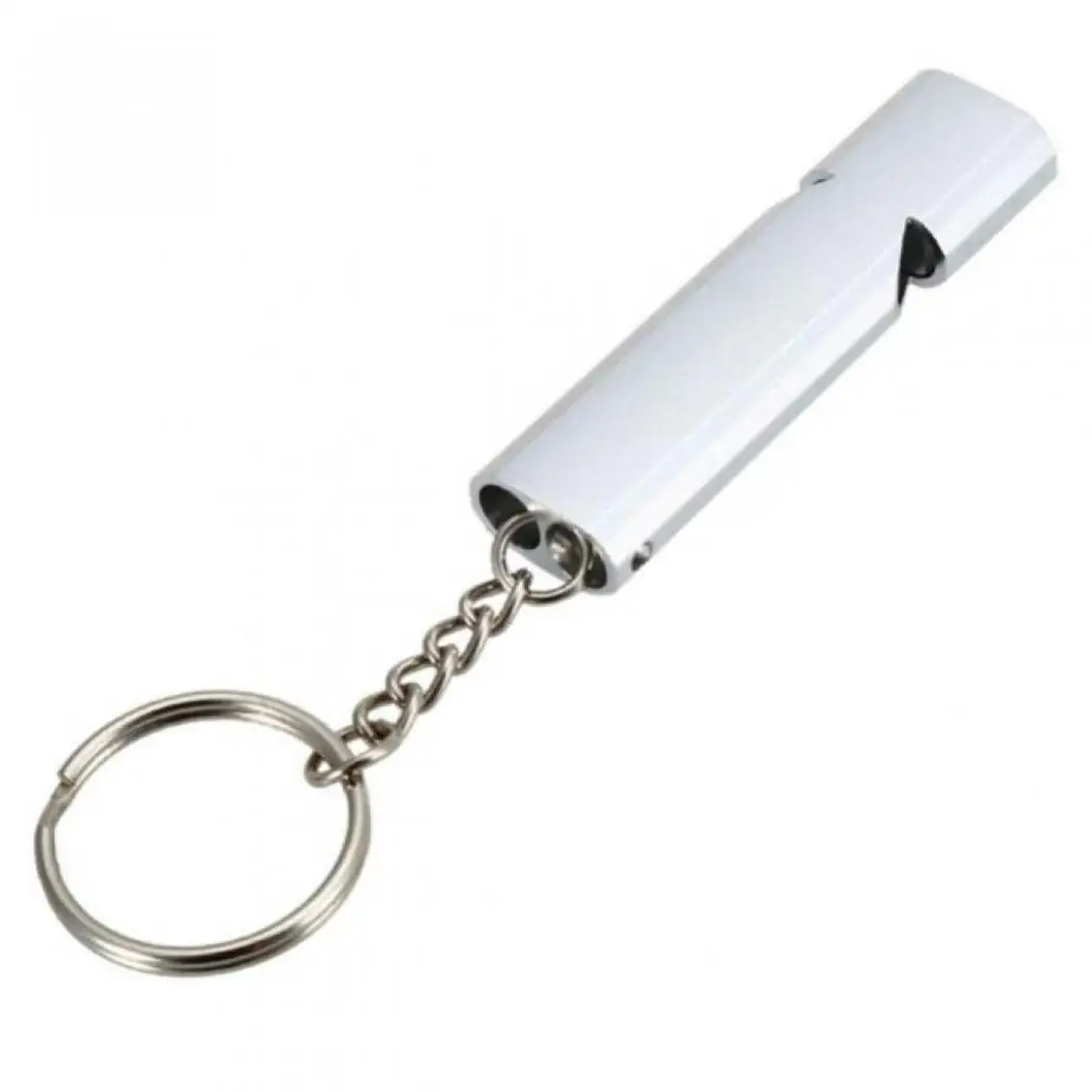 Outdoor Survival Whistle Aluminum Alloy High Frequency Gold, Silver 1