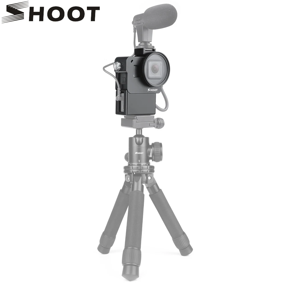 Защитный чехол SHOOT для камеры Gopro Hero 7/6/5 черный видеоблога крепление холодного