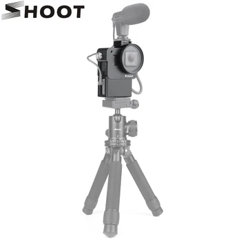 

SHOOT Protective Housing Case Vlogging Frame Cage Mount for Gopro Hero 7 6 5 Black Vlog Case Cage Cold Shoe Mount for Microphone
