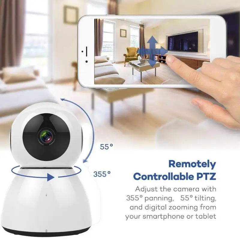 

Wireless WiFi 2MP HD 1080P Web Camera 2 Way Audio IR-Cut Motion Detection Home Security Baby Monitor Camcorder US Dropshipping
