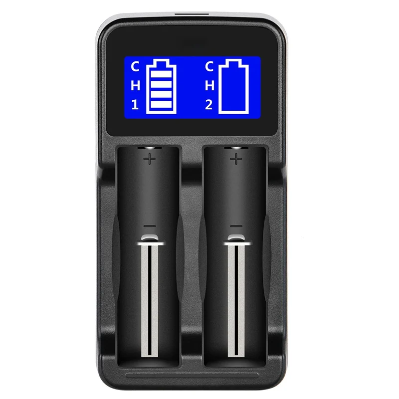 

Intelligent Charger, LCD Display Smart Charger for Rechargeable Batteries Li-ion batteries 18650 18490 18350 17670 17500 16340