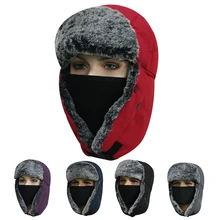 Теплая Теплая Флисовая Лыжная маска, водонепроницаемая шапка для охоты, пешего туризма, скалолазания, катания на коньках, рыбалки, шлема, велосипедные спортивные шапки
