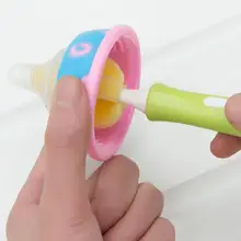 Съемная губка для детских бутылочек, щетка для новорожденных, для кормления молока, для чистки сосков, инструмент для чистки чашки, скруббер, очиститель, пластиковая ручка