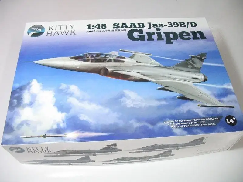 

Kitty Hawk 80118 1/48 JAS-39B/D Gripen Assembly model New
