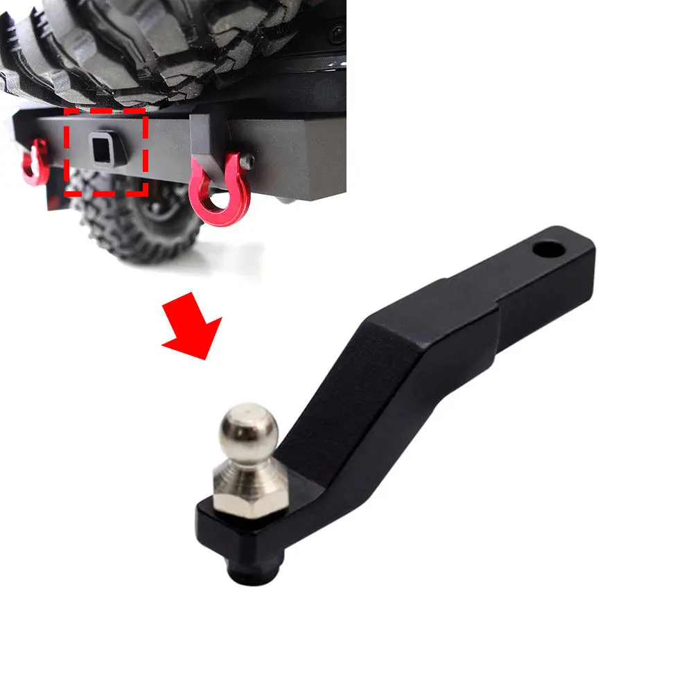 

1*RC Car Tow Hook 1:10 CNC Aluminum Alloy RC Car Tow Hitch Trailer Hook For TRAXXAS TRX4 SCX-10 II