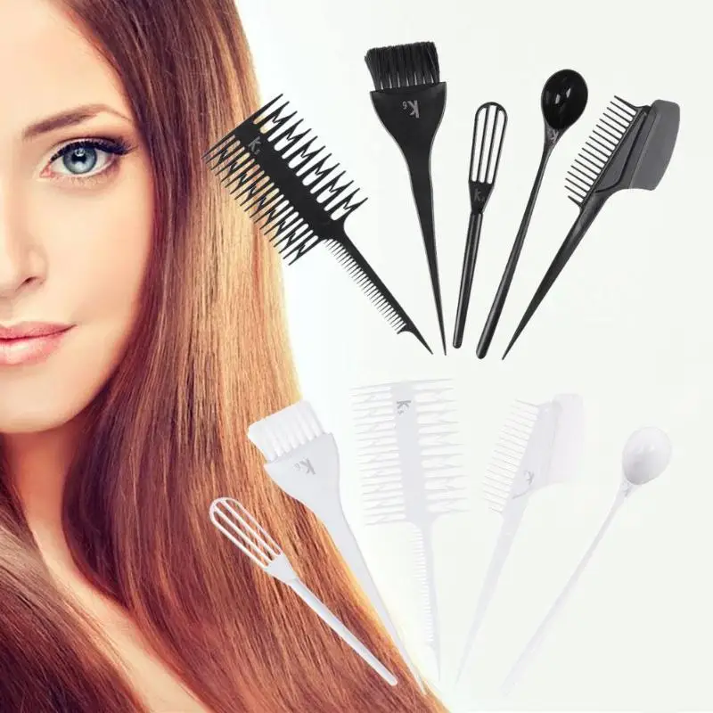 High Quality 6pcs Hair Dye Tool Kit Salon Hair Coloring Bowl Hair Color Cream Mixer Hair Color Brush Comb Hairdressing Set High Quality 6pcs Hair Dye Tool Kit Salon Hair Coloring Bowl Hair Color Cream Mixer Hair Color Brush Comb Hairdressing Set